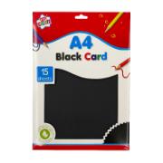 Kids Create A4 Black Card 15 Sheets