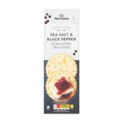 Morrisons Sea Salt & Black Pepper Scalloped Crackers 185 g