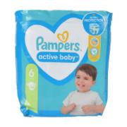 Pampers Active Baby Πάνες μίας Χρήσεως No.6 13-18 kg 56 Τεμάχια