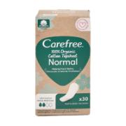 Carefree Organic Pantyliners Normal 30 Pieces