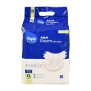 Hope Care Adult Diapers XL 140-170 cm 10 Pieces 