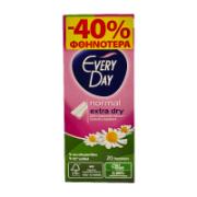 Everyday Pantyliners Normal Extra Dry 20 Pieces -40% Cheaper