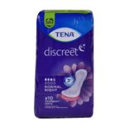 Tena Discreet Night Sanitary Pads Normal 10 Pieces