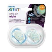 Avent Ultra Air Night Soother 0-6 Months 2 Pieces