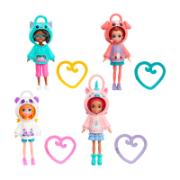 Polly Pocket Friend Clips Doll with Hoodie and Heart-Shaped Clip 4+ Years CE