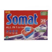 Somat All-in-1 Extra Detergent Dishwasher Tablets 25 Tabs 440 g