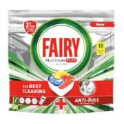 Fairy Platinum Plus Dishwasher Capsules Anti Dull 18 Pieces