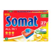 Somat All In 1 27 Dishwashing Tabs 475.2 g
