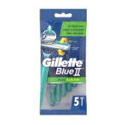 Gillette Blue II Plus Razors 5 Pieces