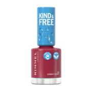 Rimmel Kind & Free™ Clean Plant Based Nail Polish 166 Cherry Chance 8 ml