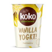 Koko Plant Based Dairy Free Vanila Yogrt 400 g