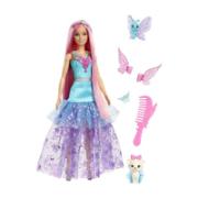 Barbie A Touch of Magic Κούκλα με Δύο Παραμυθένια Κατοικίδια 3+ Ετών CE