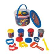 As Dough Marvel Spiderman Bucket With 4 Jars And 8 Tools 200 g 3+ Years CE