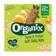 Organix Βιολογική Μπάρα Βρώμης Με Μήλο & Πορτοκάλι 6x23 g 
