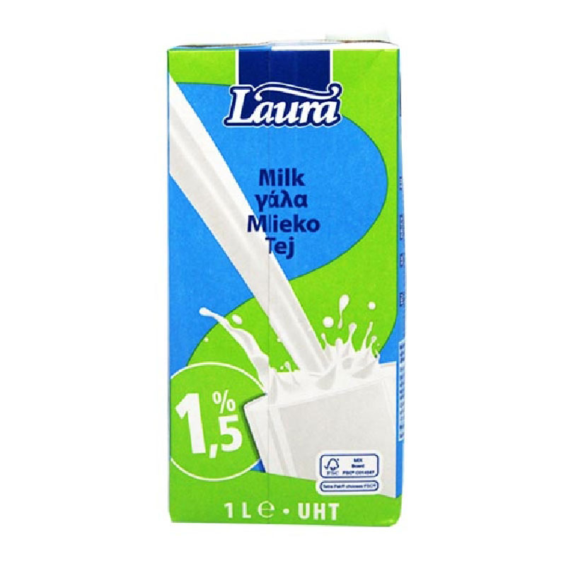 Laura UHT Semi Skimmed Milk Fat L